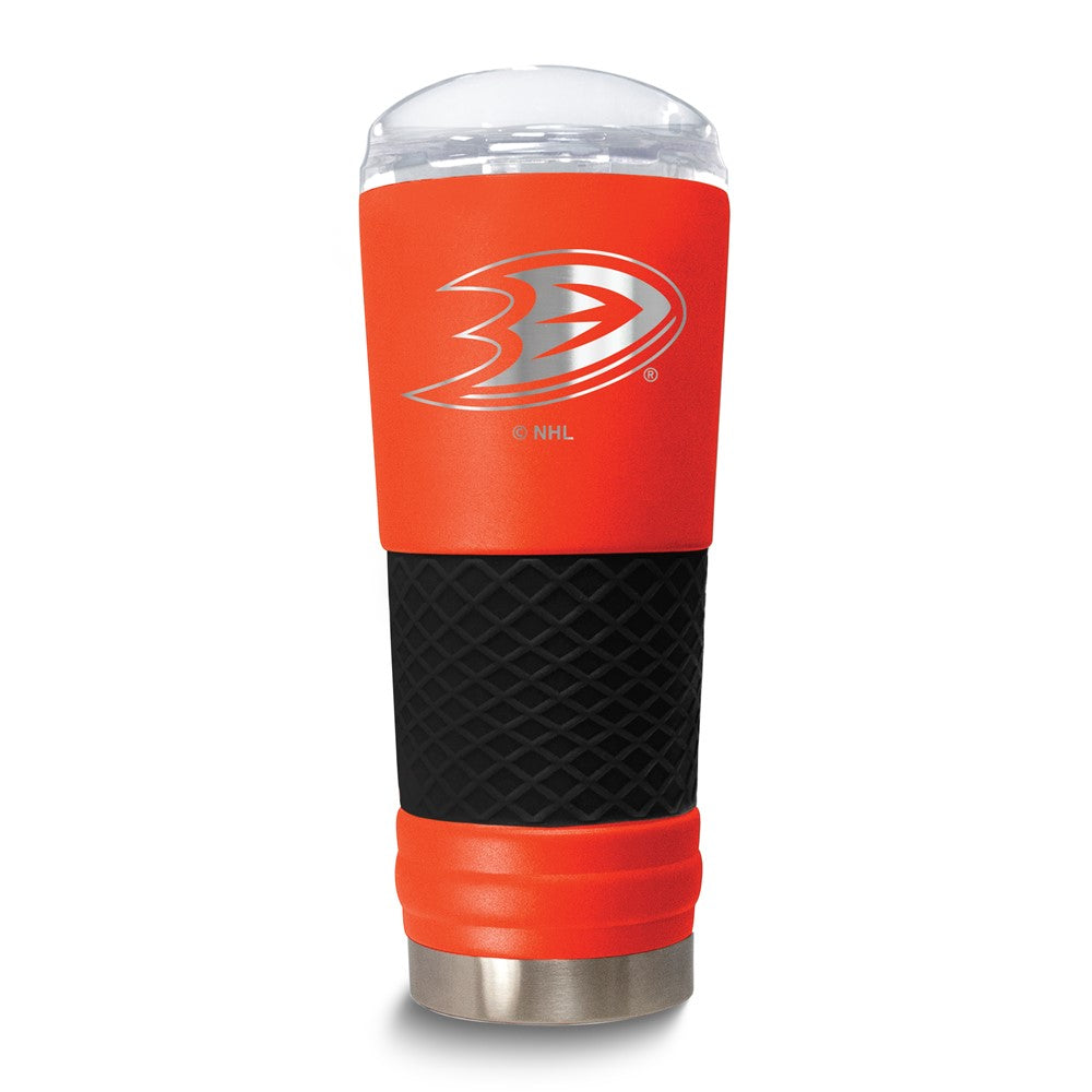 NHL Anaheim Ducks Stainless Steel Silicone Grip 24 oz. Draft Tumbler with Lid