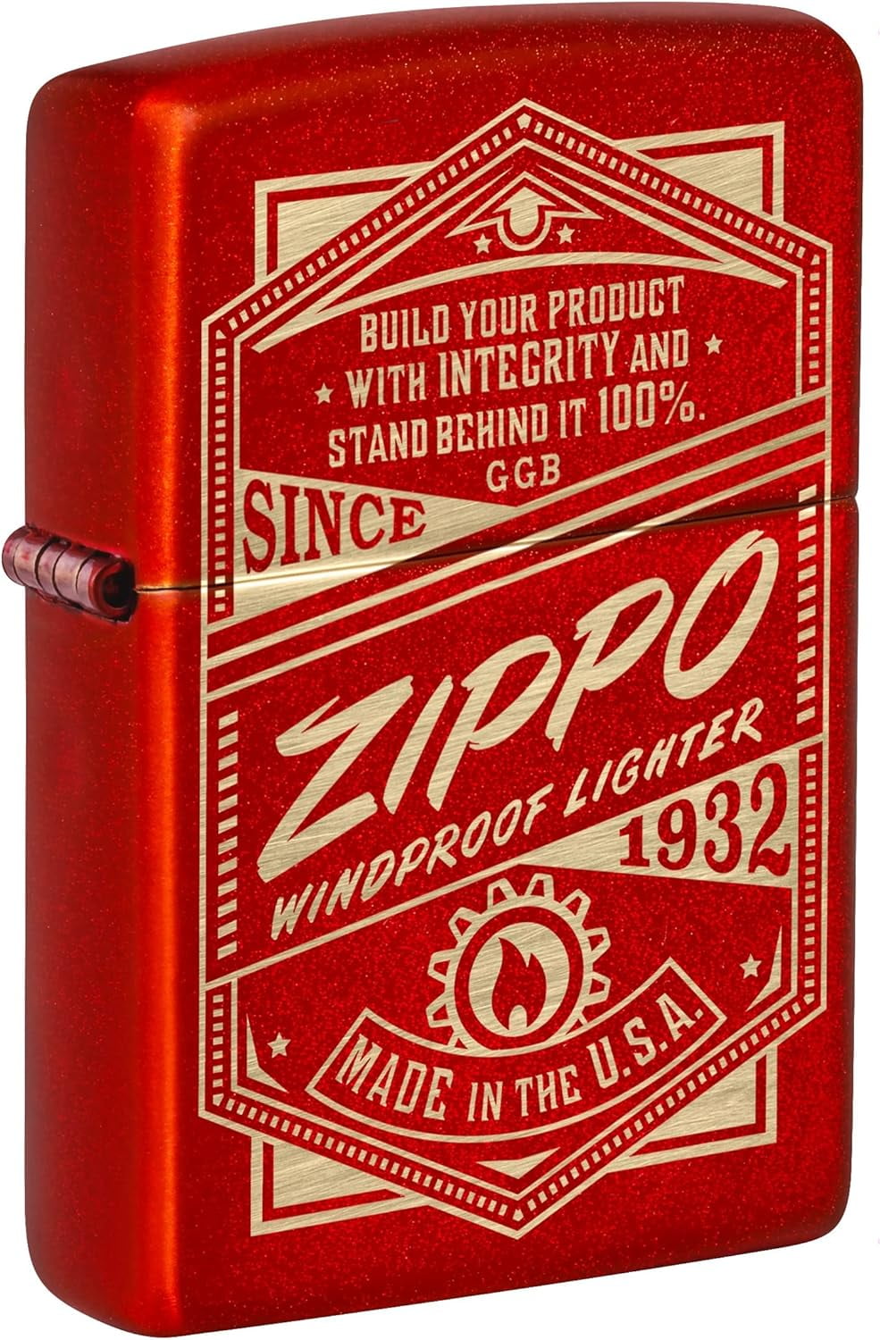 Zippo - Customize Message Engrave for It Works Metallic Red 48620