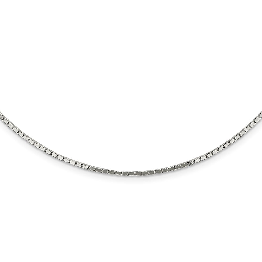 Sterling Silver 1.5mm Mirror Box Chain 18 Inches