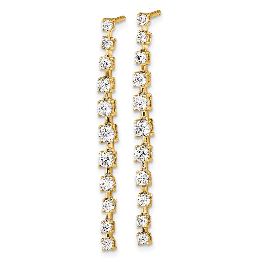 True Origin 14K Gold 3/8 Carat Lab Grown Diamond VS DEF Post Dangle Earrings