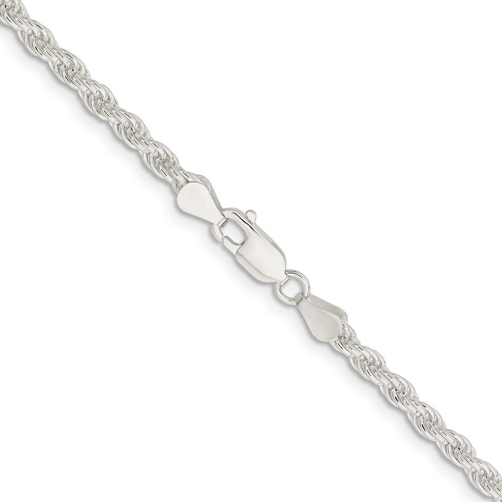 Sterling Silver 4.5mm Solid Rope Chain 18 Inches