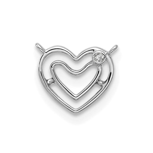 Stella & Dot 10kw Diamond Heart Charm Element