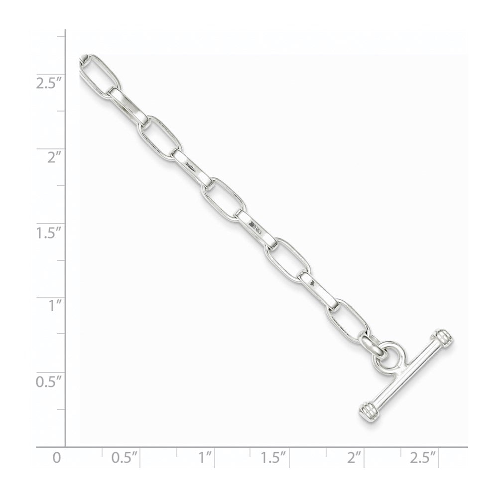 Sterling Silver 7.5inch Fancy Link Bracelet 7.5 inches
