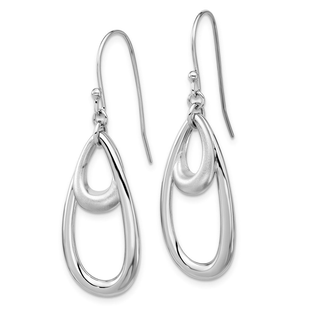 Sterling Silver Satin Drop Earrings
