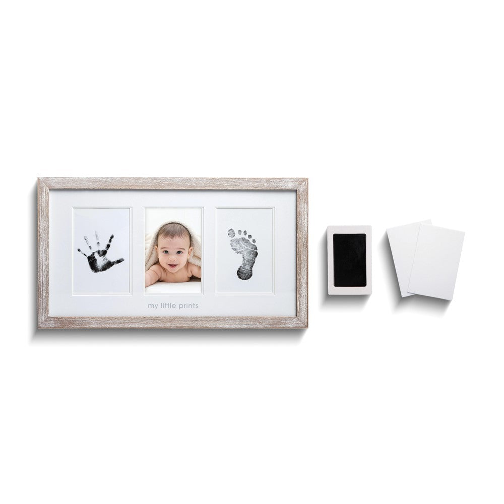 Babyprints MY LITTLE PRINTS Rustic 3.75x5.25 Photo Frame with Clean Touch Ink Pad