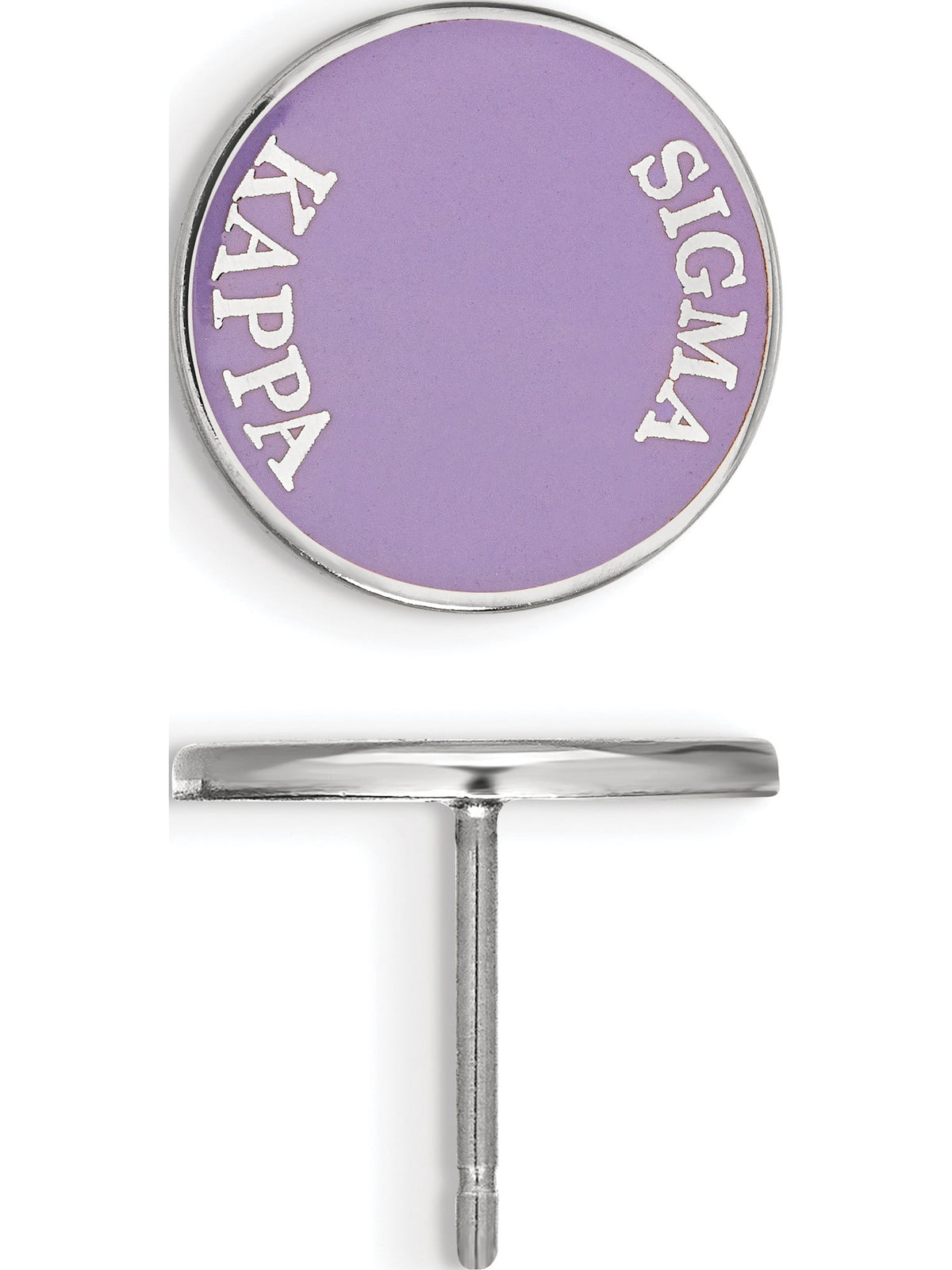 Sterling Silver Official Licensed Greek Sororities Sigma Kappa (??) Enameled Post Earrings