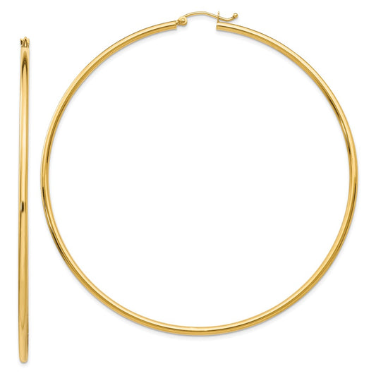 10k Hoop Earrings Yellow Gold