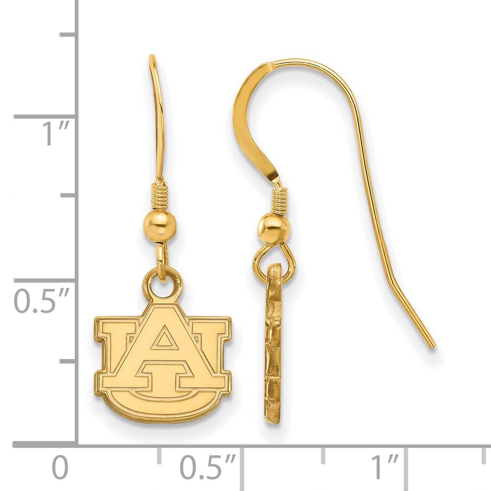 Women's Auburn Tigers Gold Plated XS Dangle Earrings