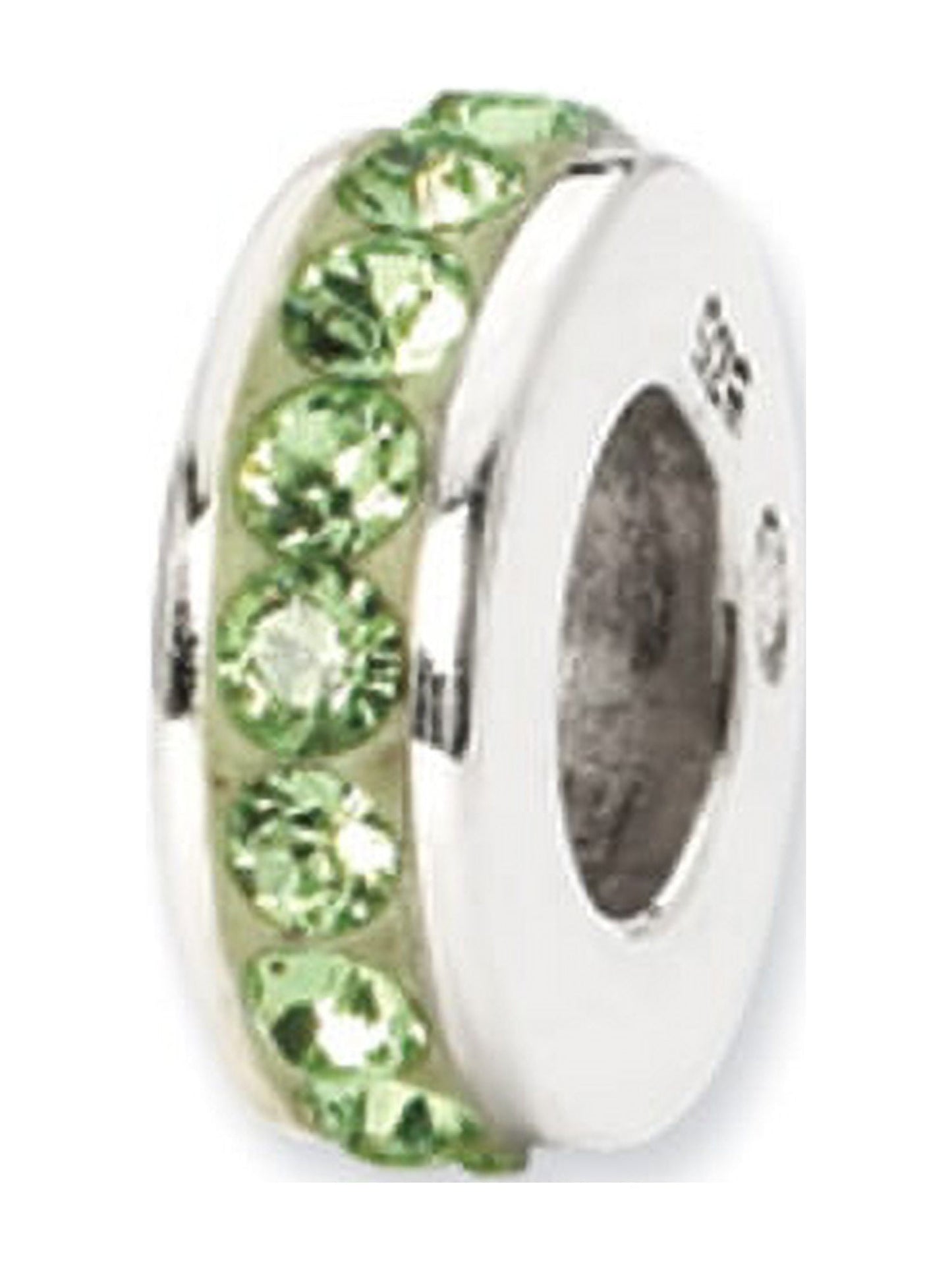 Sterling Silver Reflections August Single Row Preciosa Crystal Bead