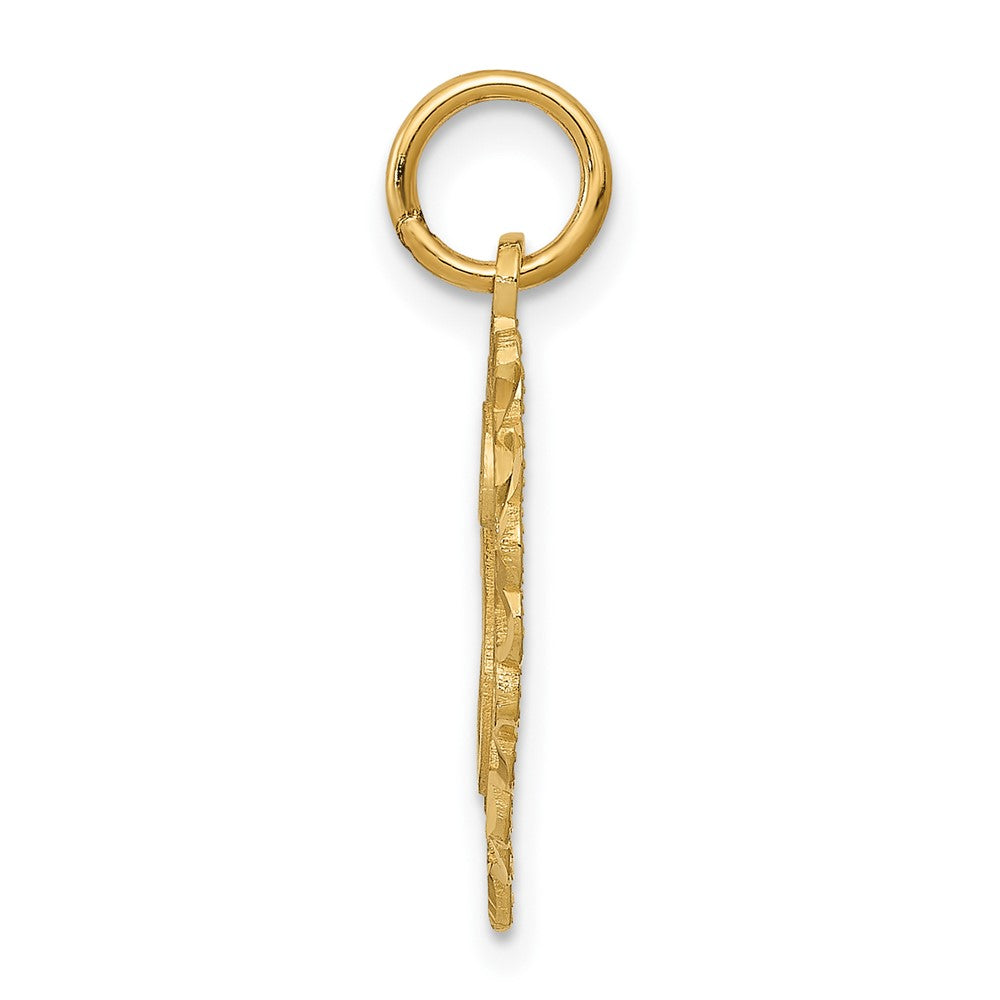 10k Gold Initial H Charm