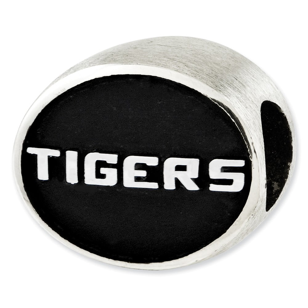 Sterling Silver Antiqued Louisiana State University Collegiate Bead