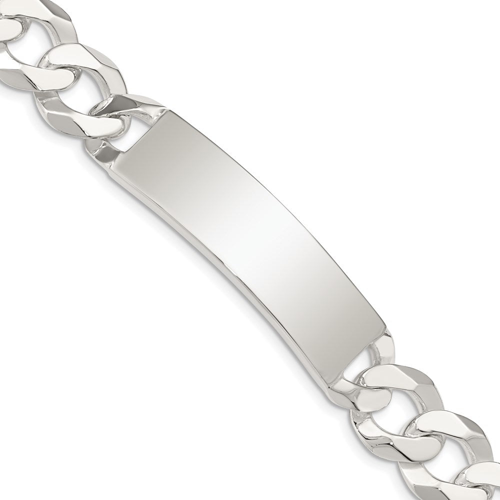 Sterling Silver Curb Link ID Bracelet 8.5 inches