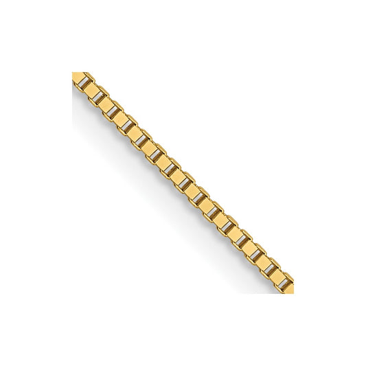 14K .7mm Box with Lobster Clasp Chain