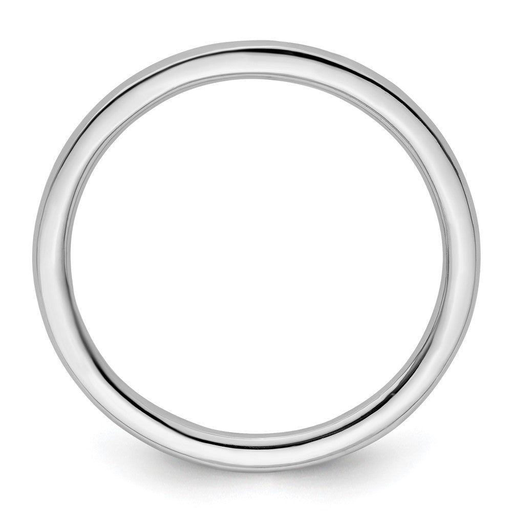 Sterling Silver Stackable Expressions Rhodium Polished Ring Size -7
