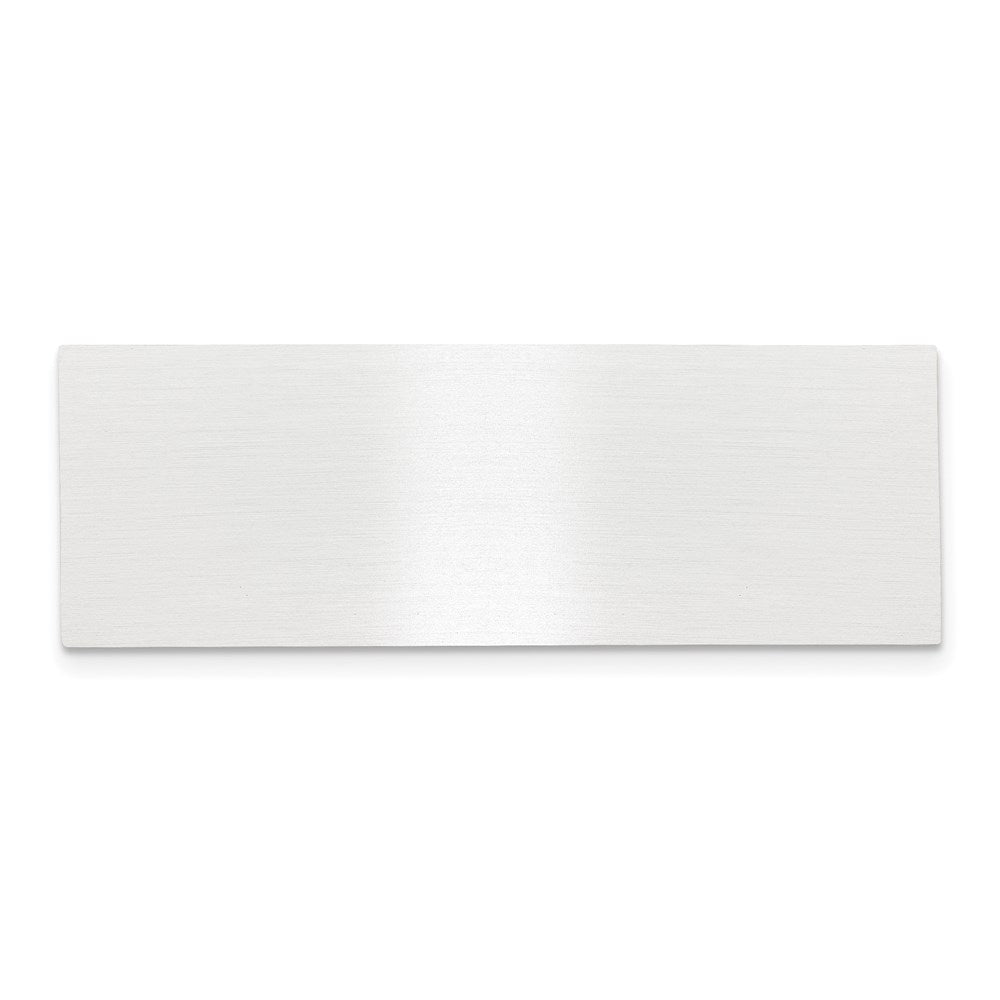 3/4 x 2 1/8 Satin Aluminum Plates-Set of 6
