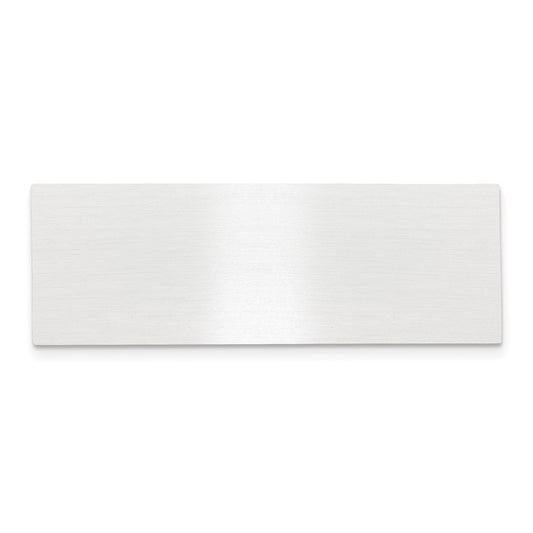 3/4 x 2 1/8 Satin Aluminum Plates-Set of 6