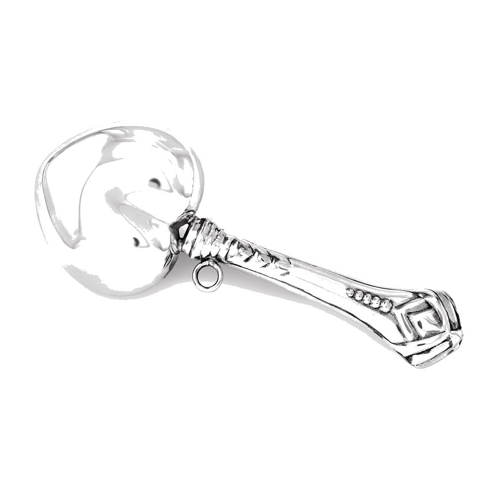 Sterling Silver Heart Rattle