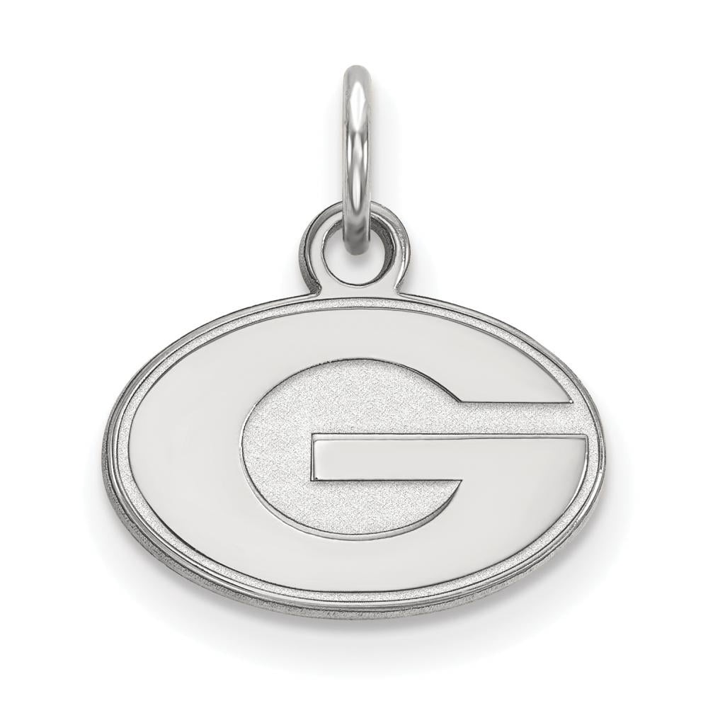 10k White Gold LogoArt University of Georgia Letter G Extra Small Pendant Q1W001UGA