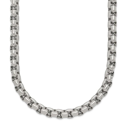 Stainless Steel Polished 24in Fancy Box Chain