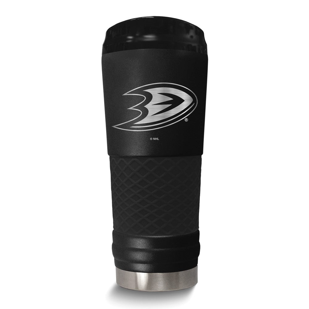 NHL Anaheim Ducks Stainless Steel Silicone Grip 24 oz. Stealth Draft Tumbler with Lid