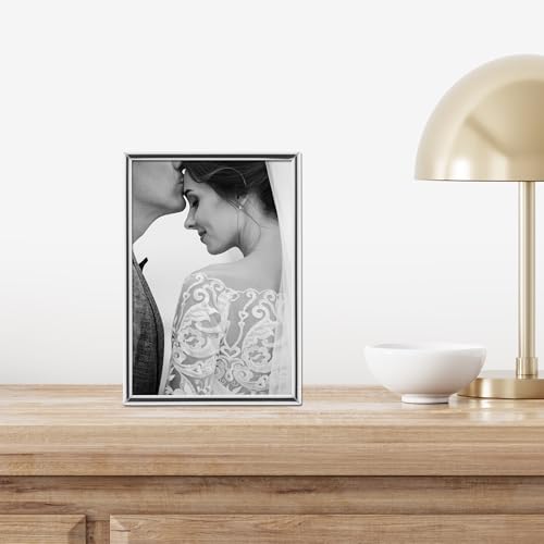 3.5x5 Simply Silver Metal Picture Frame