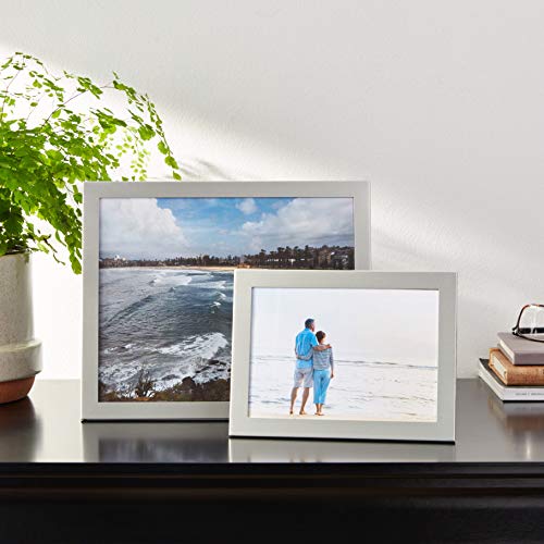 Lawrence Frames Brushed Silver 8x10 Metal Picture Frame