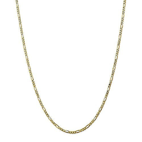 10k 2.75mm Flat Figaro Chain