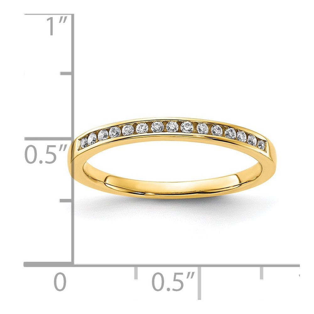 10K CZ Wedding Band