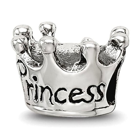 Sterling Silver Reflections Kids Princess Crown Bead