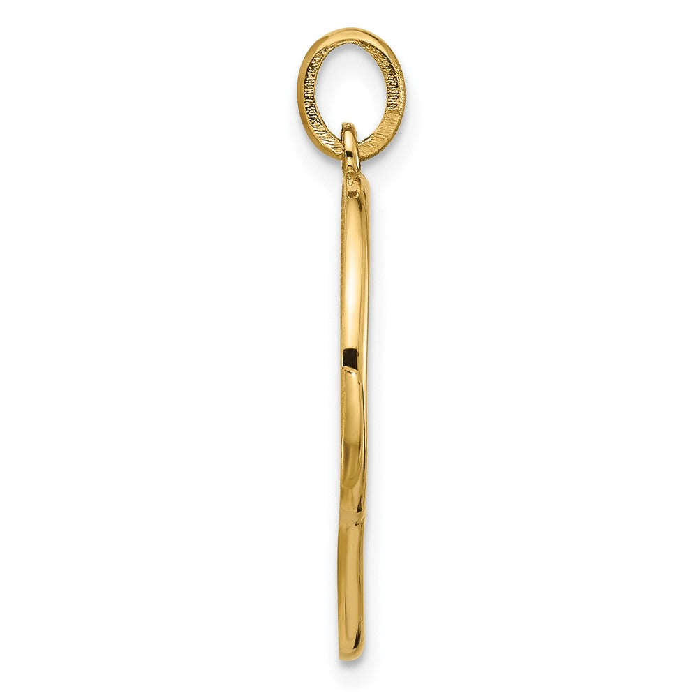 14k Yellow Gold Fancy Letter Q