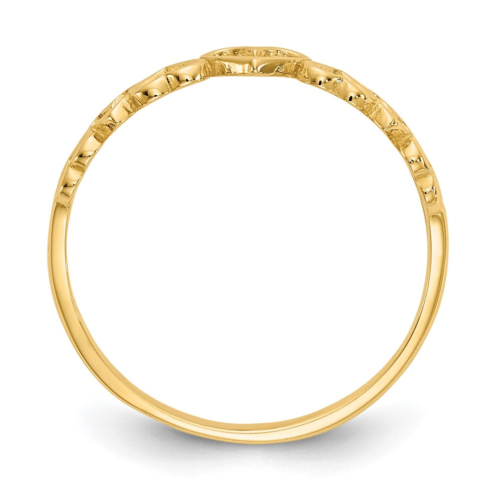 14k Hearts Ring Size 7