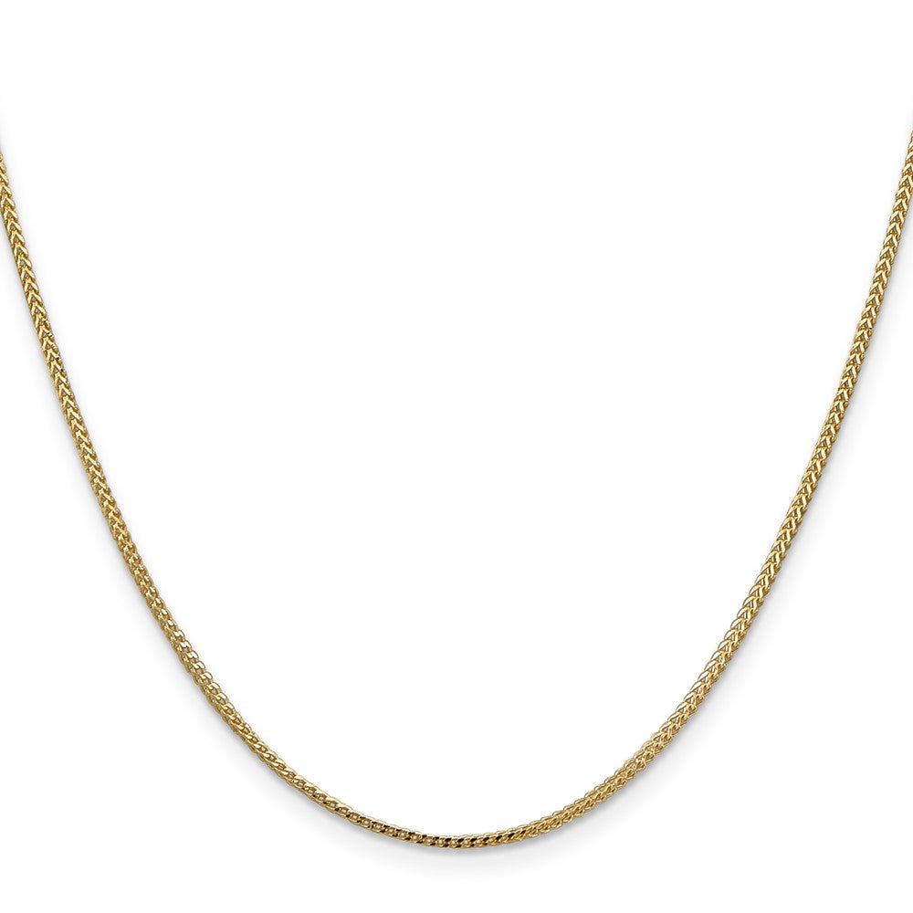 14K 24 inch 1mm Franco with Lobster Clasp Chain