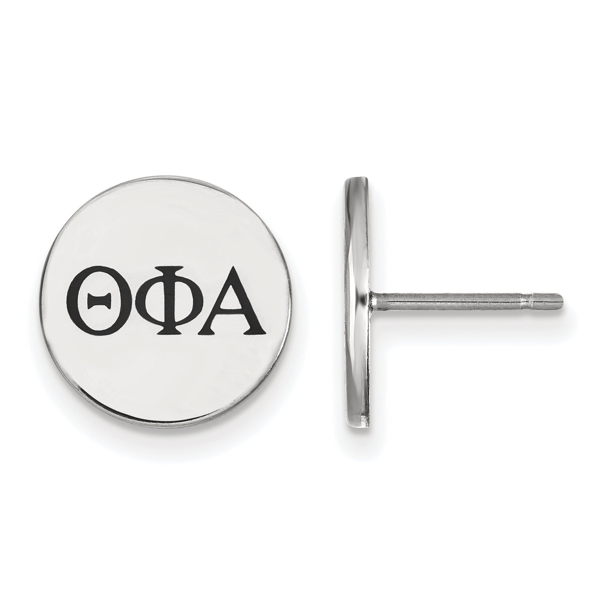 Sterling Silver Official Licensed Greek Sororities Theta Phi Alpha (???) Enameled Post Earrings