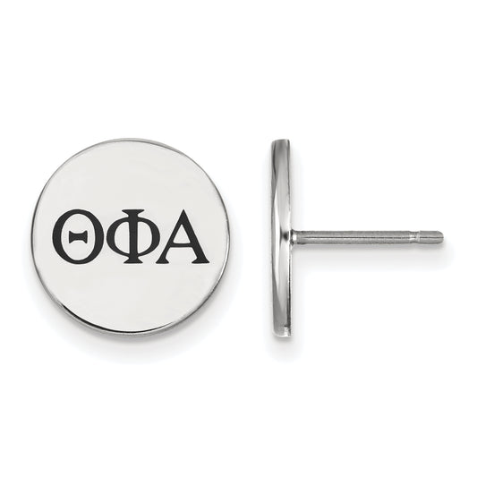 Sterling Silver Official Licensed Greek Sororities Theta Phi Alpha (???) Enameled Post Earrings