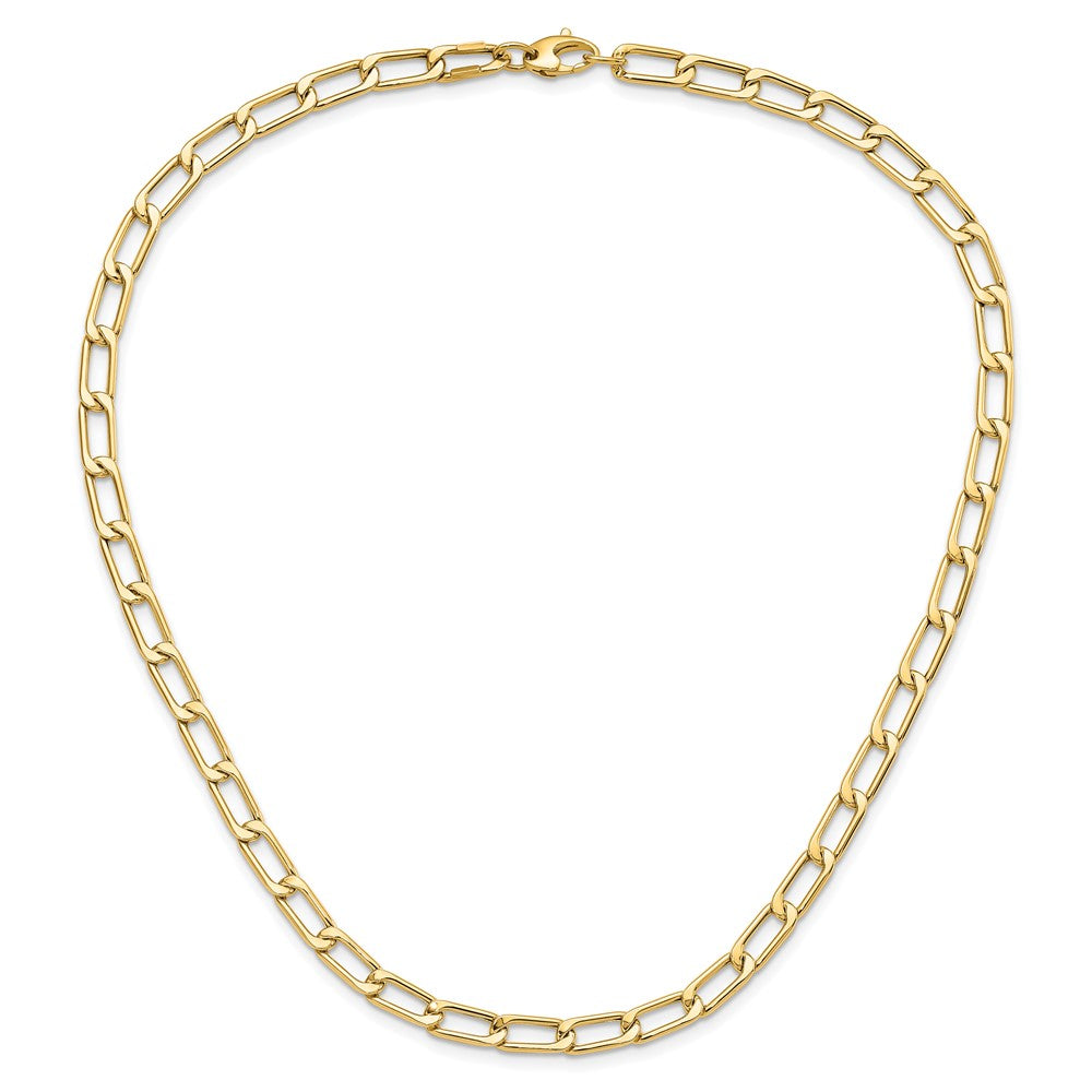 14K Polished Lightweight Hollow Fancy Link 20in Necklace