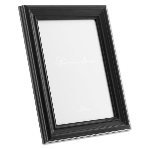Lawrence Frames 5x7 Classic Detailed Black Picture Frame 535457