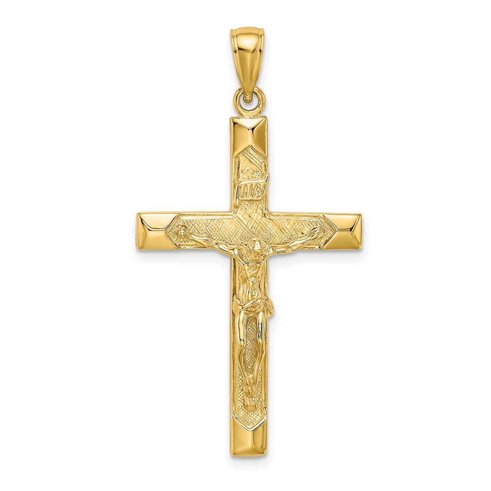 10K Crucifix Charm Yellow Gold
