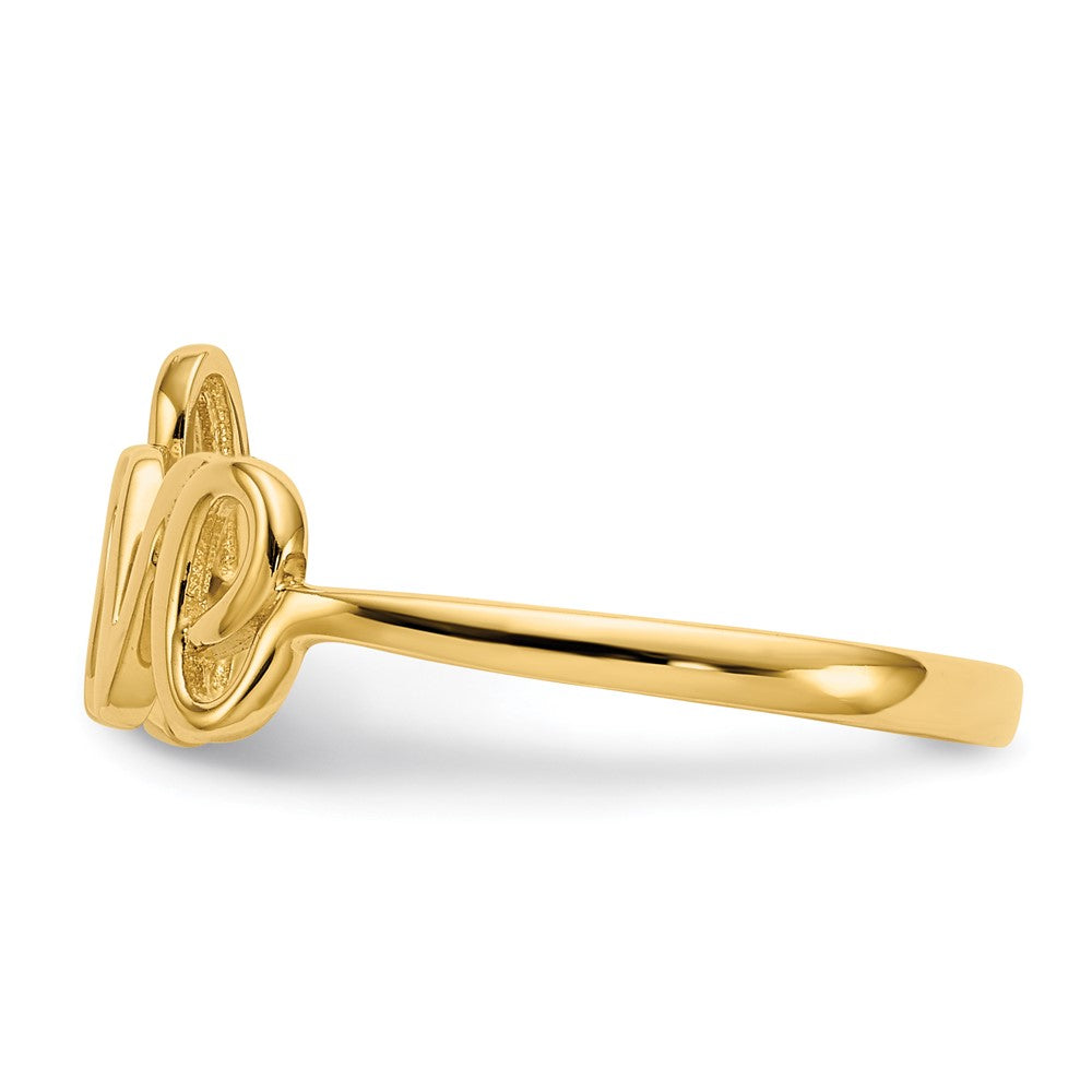 14k Polished Love Ring Size 7