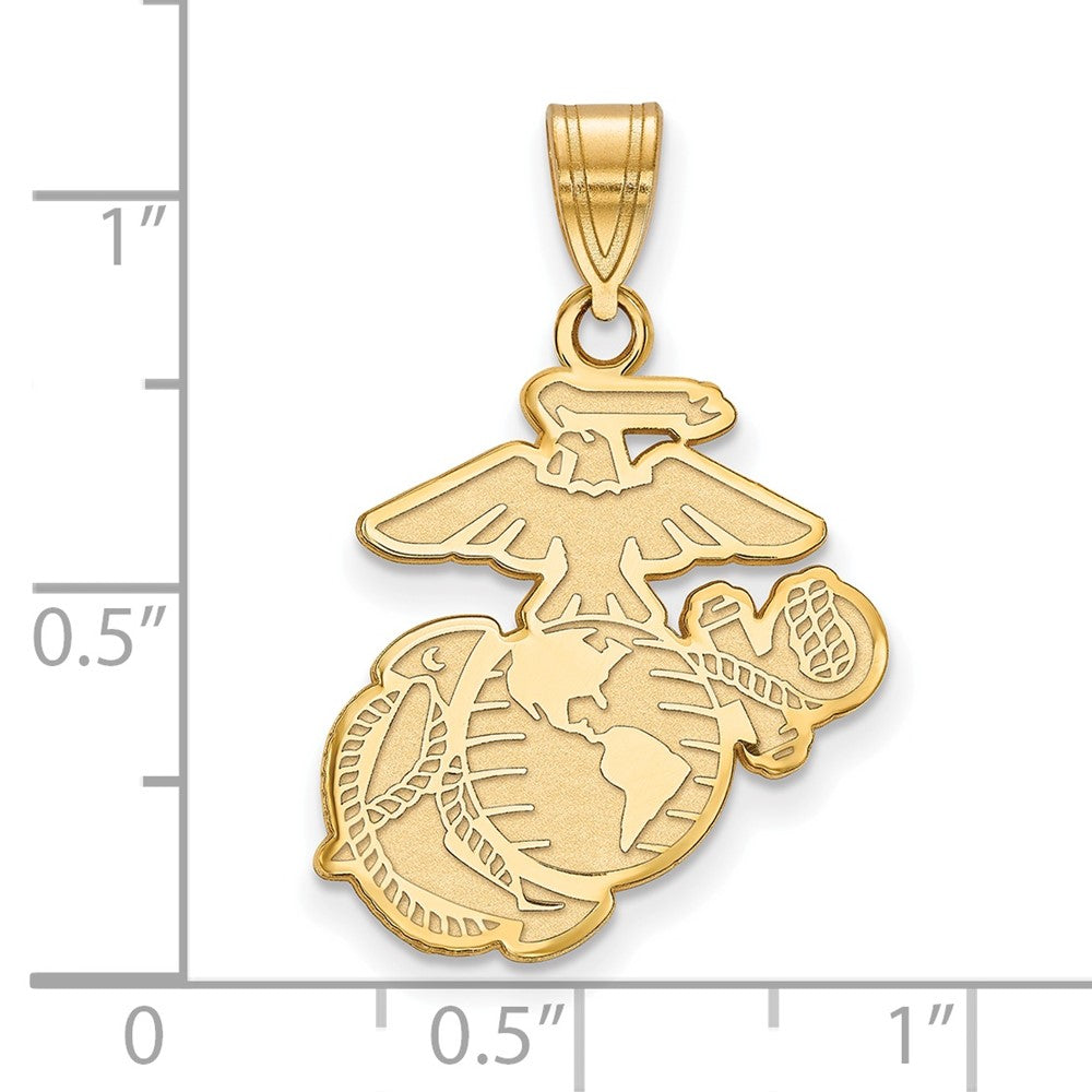 10ky Large U.S. Marine Corps Pendant