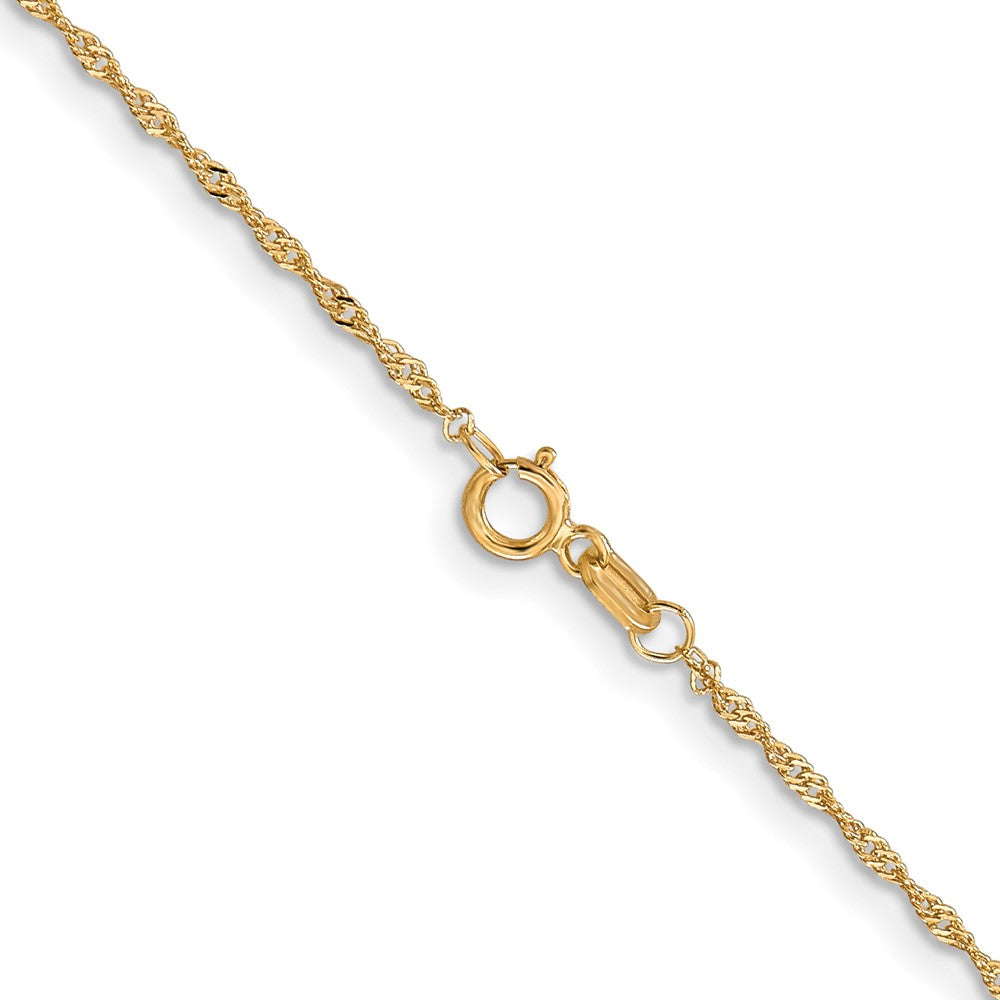 10k 1 mm Singapore Chain