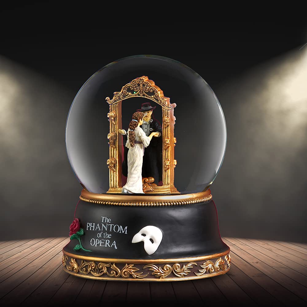 San Francisco Music Box Co. Phantom of the Opera with Christine (Plays Music of the Night) Musical Waterglobe QGL7598