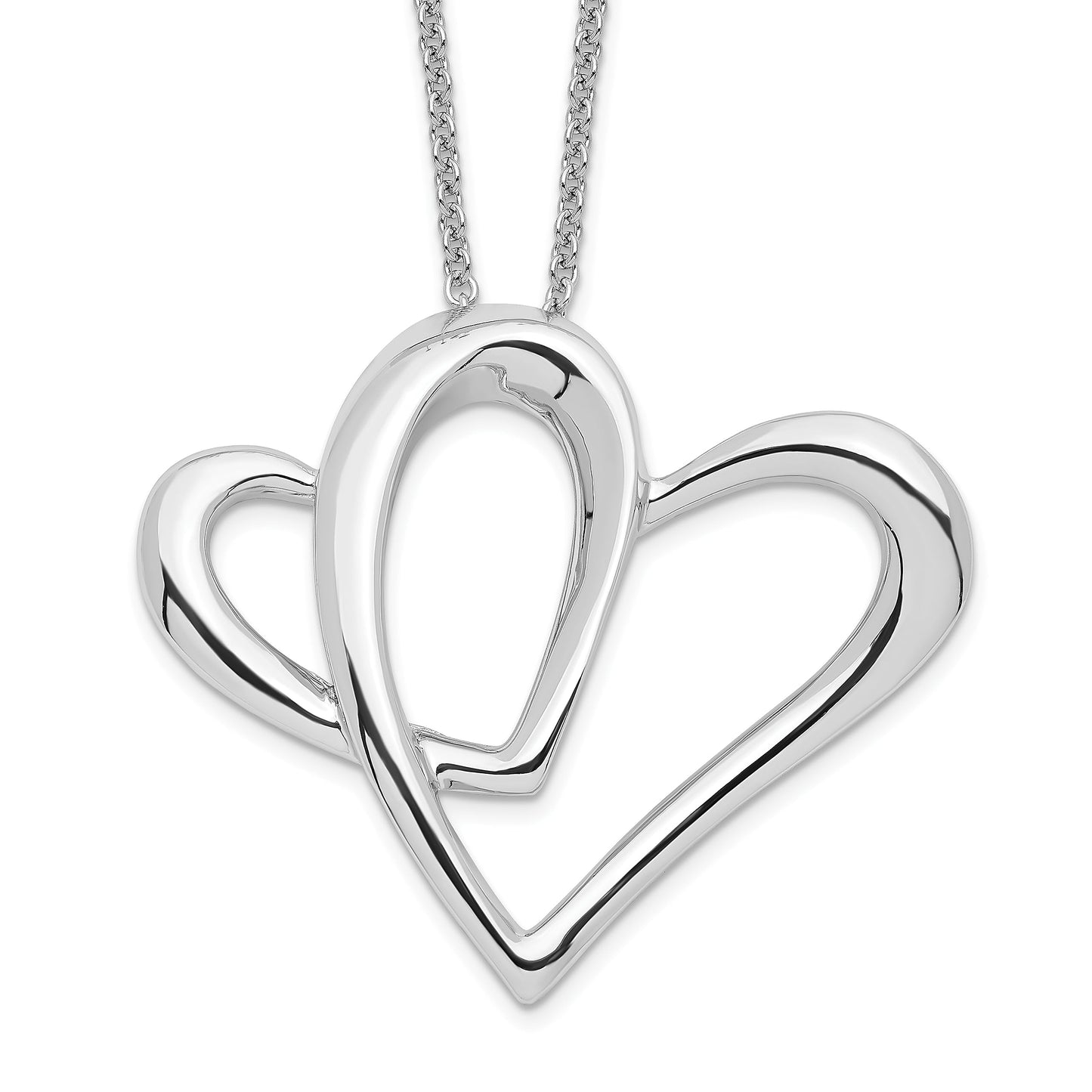 Sentimental Expressions Sterling Silver Rhodium-plated Mother A Part of My Heart 18 Inch Necklace 18 Inches