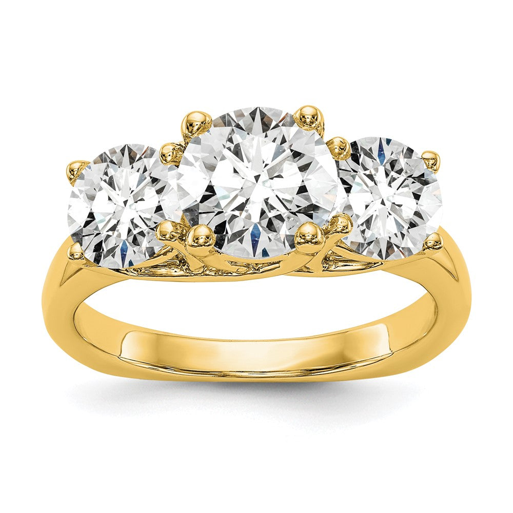 True Origin 14K 1 carat Lab Grown Diamond VS/SI  D E F  Semi Mount Peg Set Ring