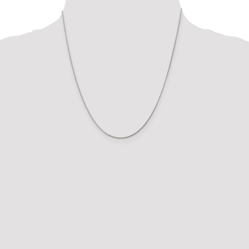 Sterling Silver .8mm Curb Chain 20 Inches