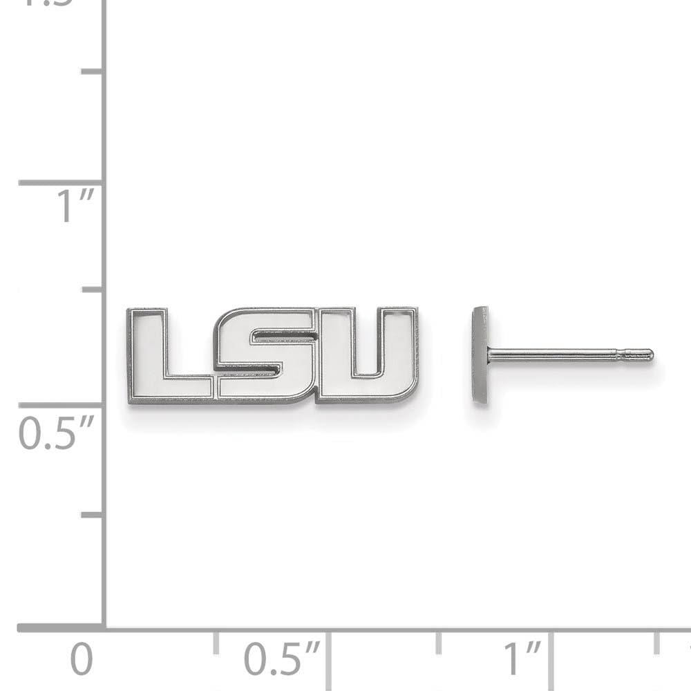 Women's LSU Tigers Sterling Silver XS Post Earrings