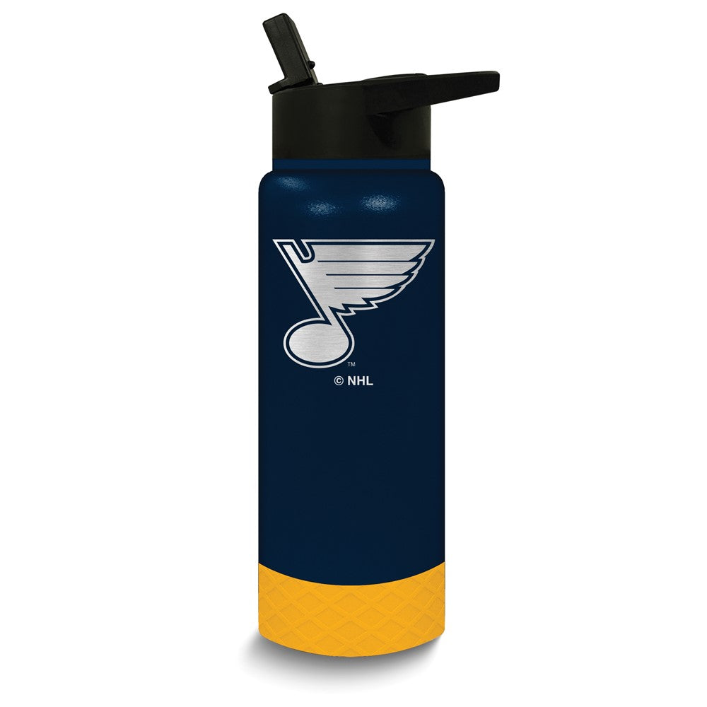 NHL St Louis Blues Stainless Steel Silicone Grip 24 oz. Water Bottle