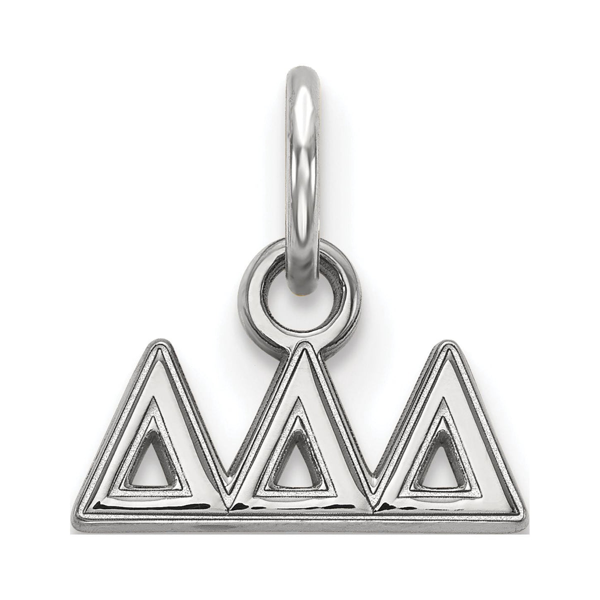 Sterling Silver Official Licensed Greek Sororities Delta Delta Delta (???) XS Pendant