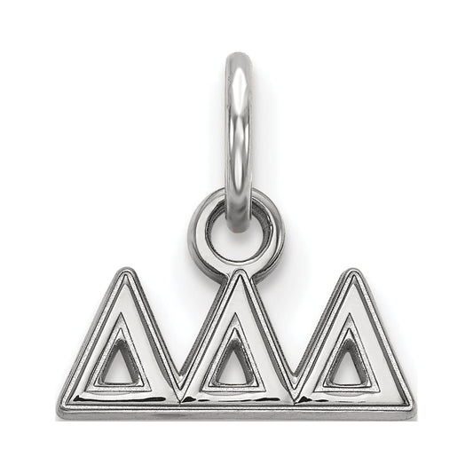 Sterling Silver Official Licensed Greek Sororities Delta Delta Delta (???) XS Pendant