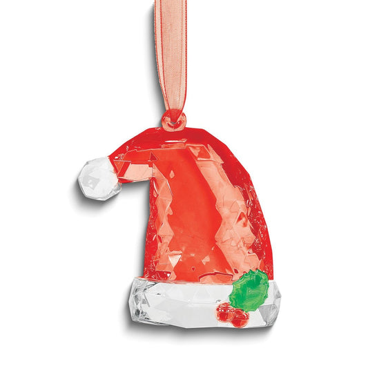 Facets Santa Hat Ornament