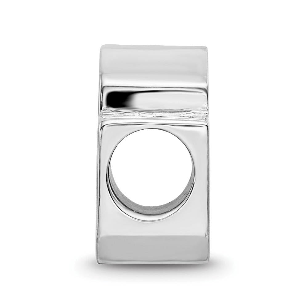 Logoart Sterling Silver the University Of Oklahoma 1-sided Enameled Bead Female Adult